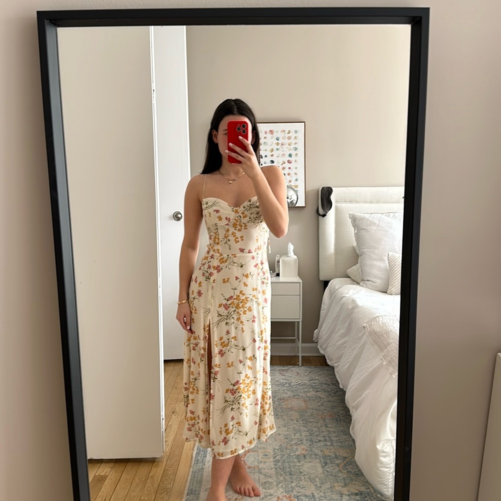 FLORAL MIDI DRESS // REFORMATION